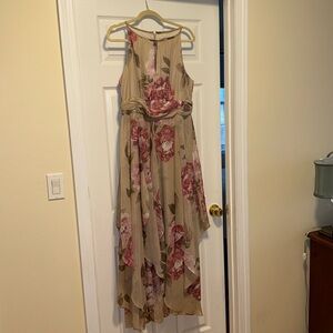 R&M Richard's brown dress with flowers